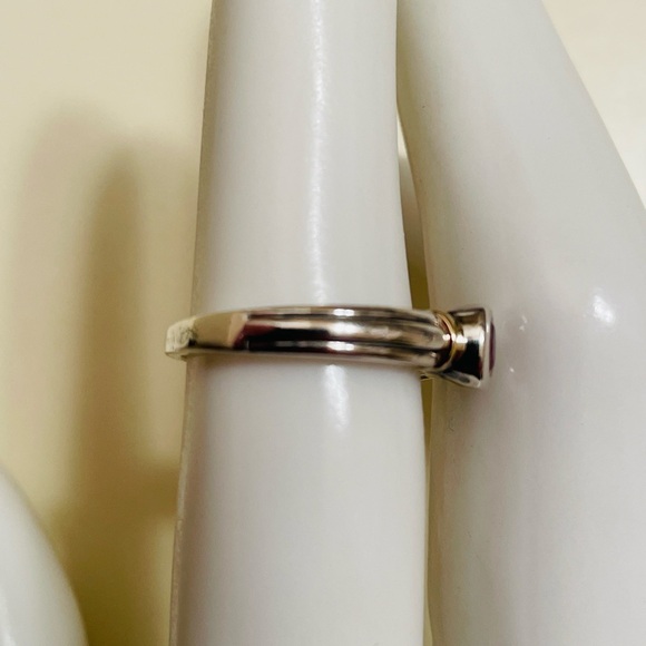 LAGOS Rare 18k and Sterling Silver Pink Tourmaline Ring, Size 5 - Picture 2 of 7